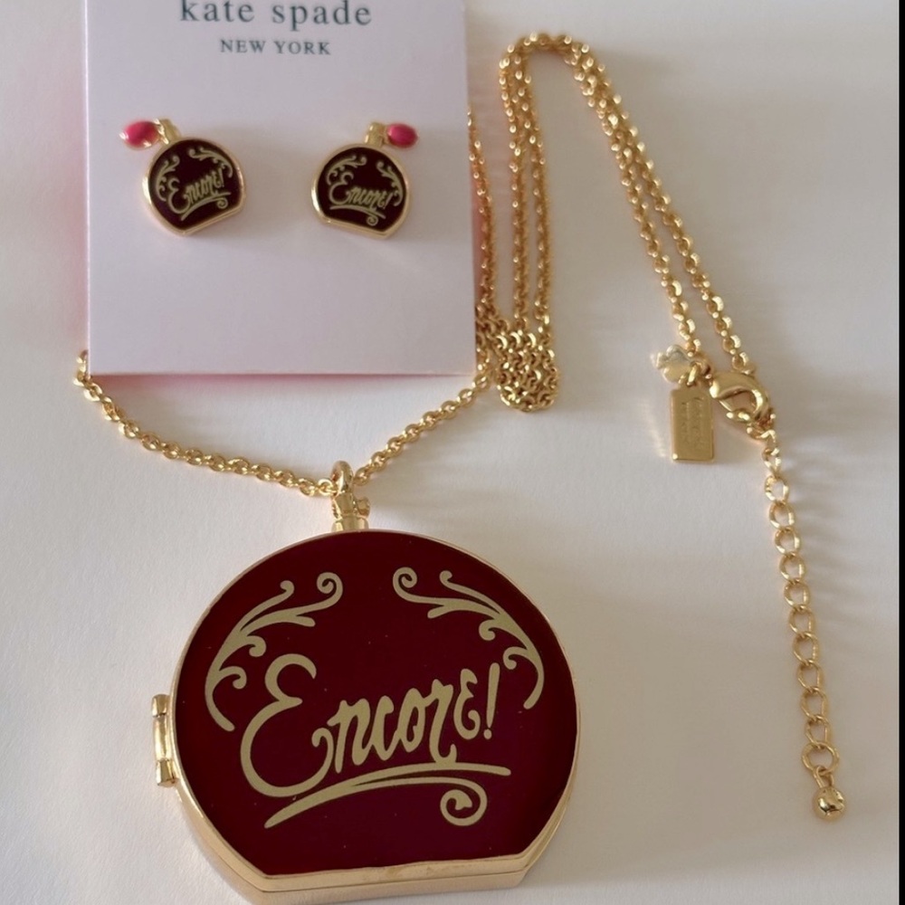 Kate Spade on points Encore perfume. Small stud Earrings - Picture 6 of 7